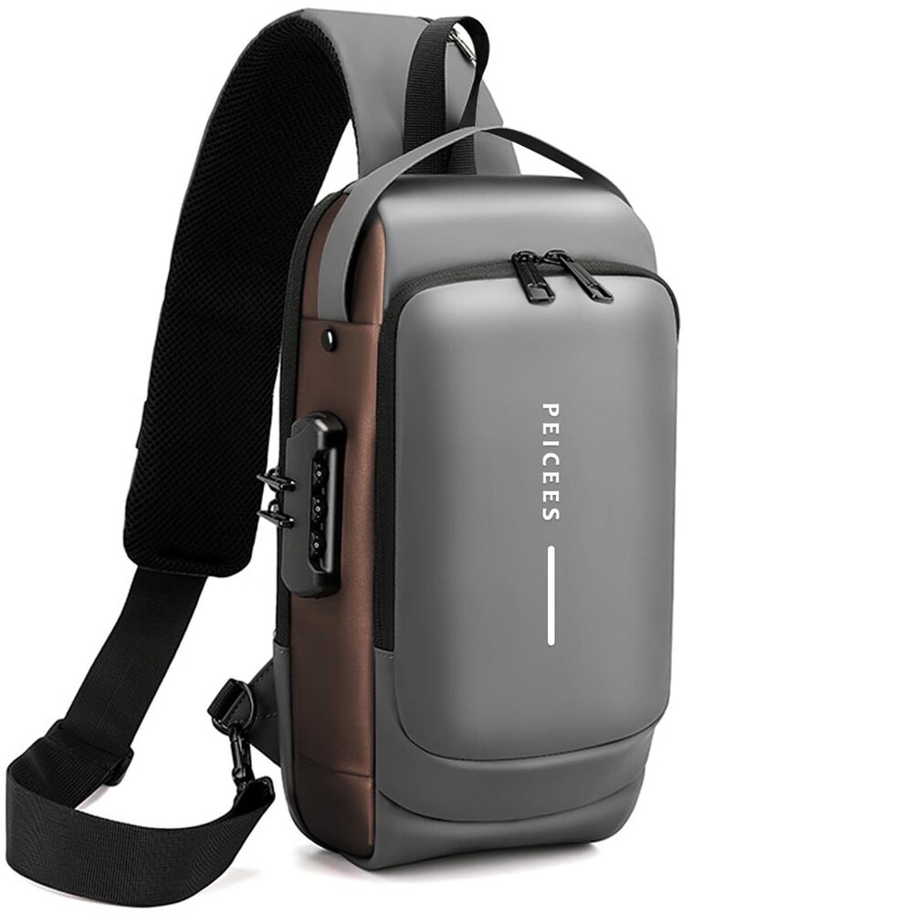 6299 Crossbody Bag Man Bags Purse Anti-theft Leather Sling Bag Shoulder Bag